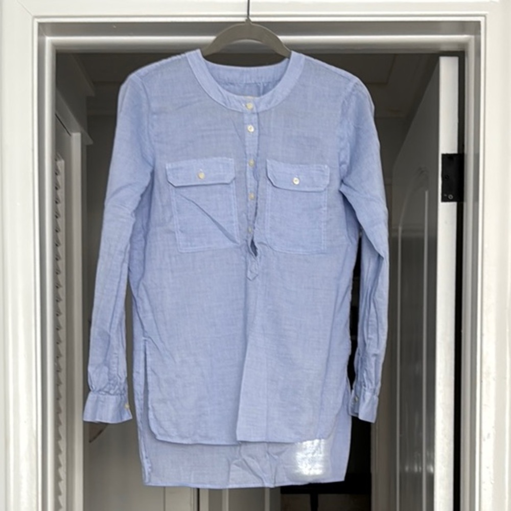 LOFT Light Blue Chambray Shirt
